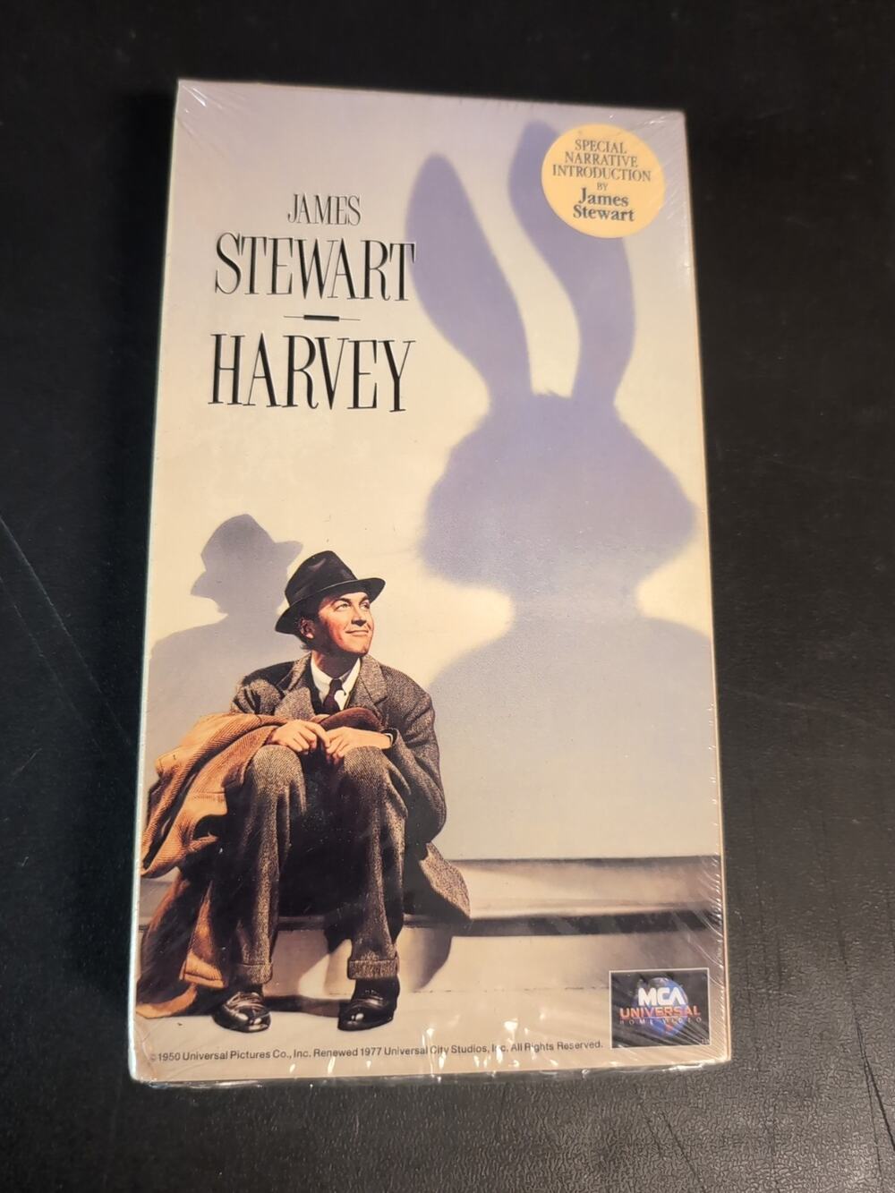 Harvey (VHS, 1991) Sealed New Cassette Universal Water Mark..